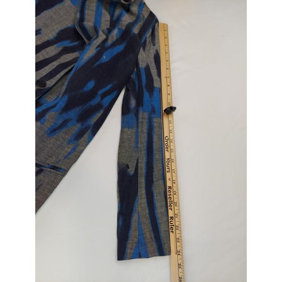 Robert Cavalli Just Cavalli Women's Abstract Pattern Notch Blazer Suit Jacket 40 - Picture 5 of 15